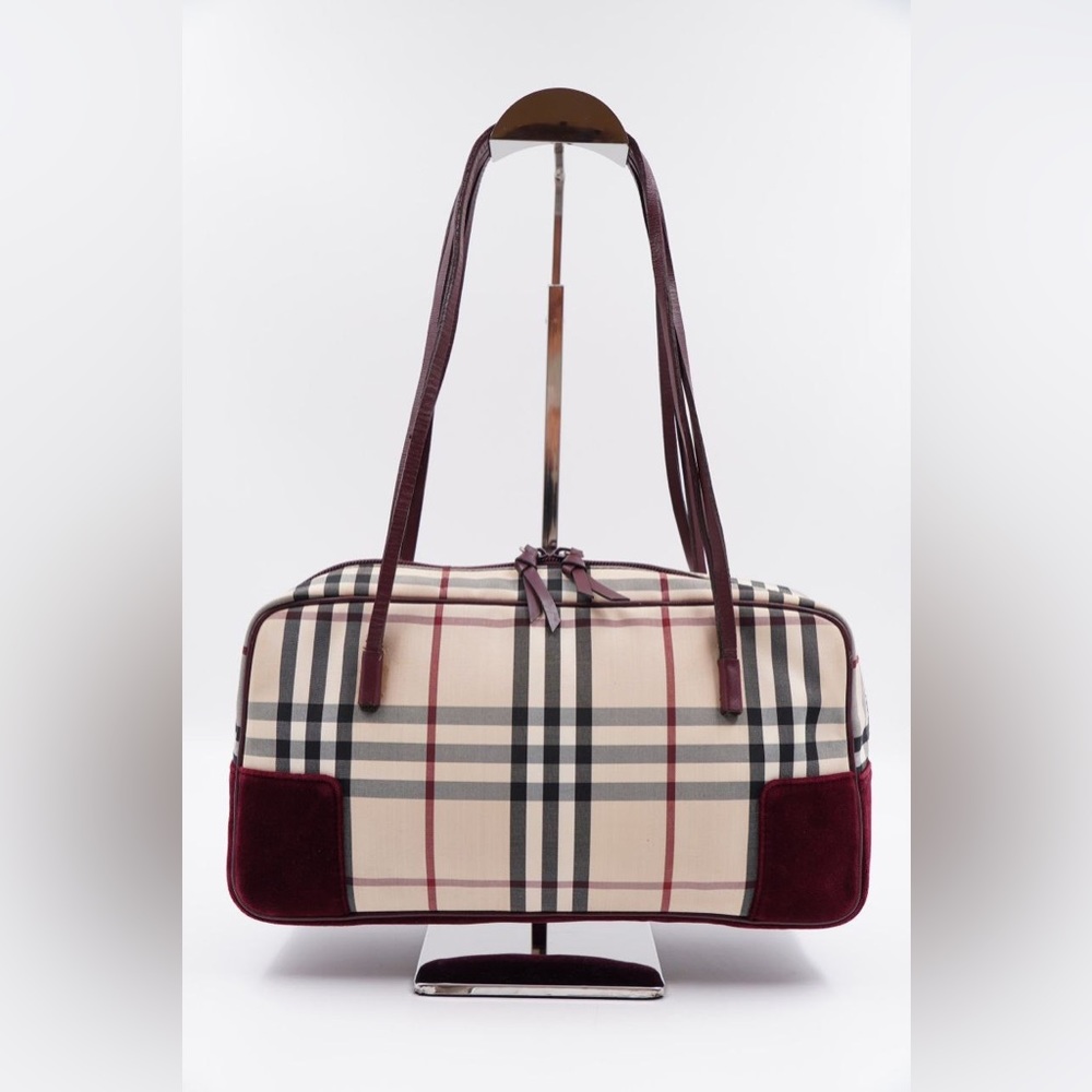 Burberry Boston bag with velvet